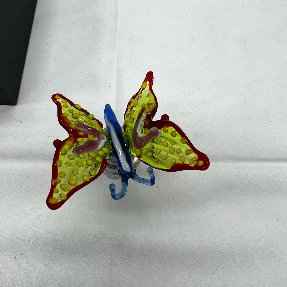Two’s Company  Art Glass/metal Bottle Stopper Butterfly 4